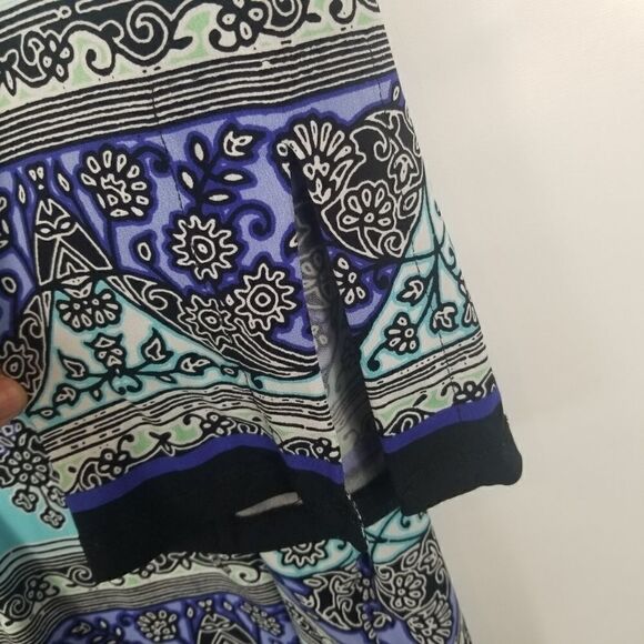 JM COLLECTION TUNIC TOP W/CHAIN DETAIL. SZ L - Picture 7 of 16